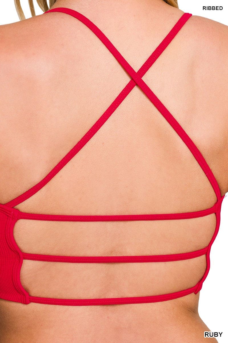 Seamless Ribbed 3-strap & Cross Back Bralettes