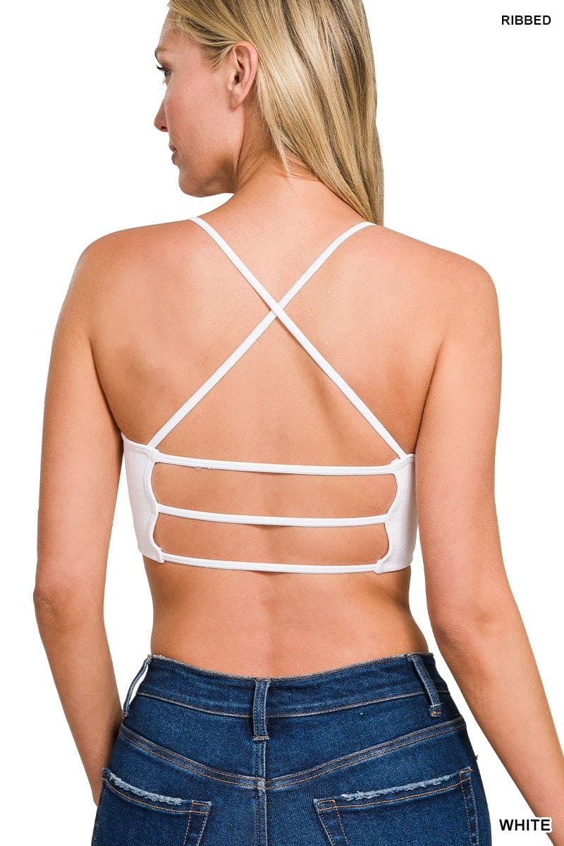 Seamless Ribbed 3-strap & Cross Back Bralettes