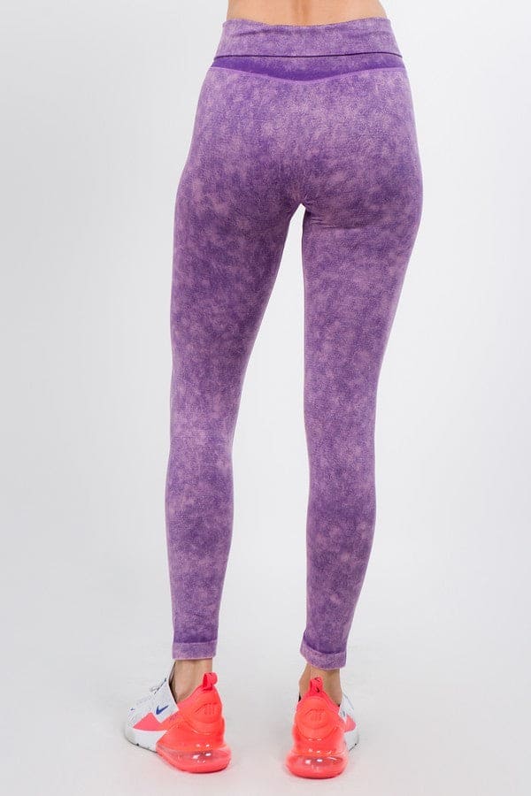 High Waist Acid Wash Leggings