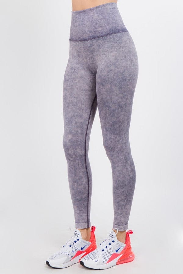 High Waist Acid Wash Leggings