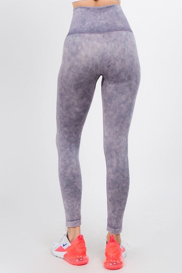 High Waist Acid Wash Leggings