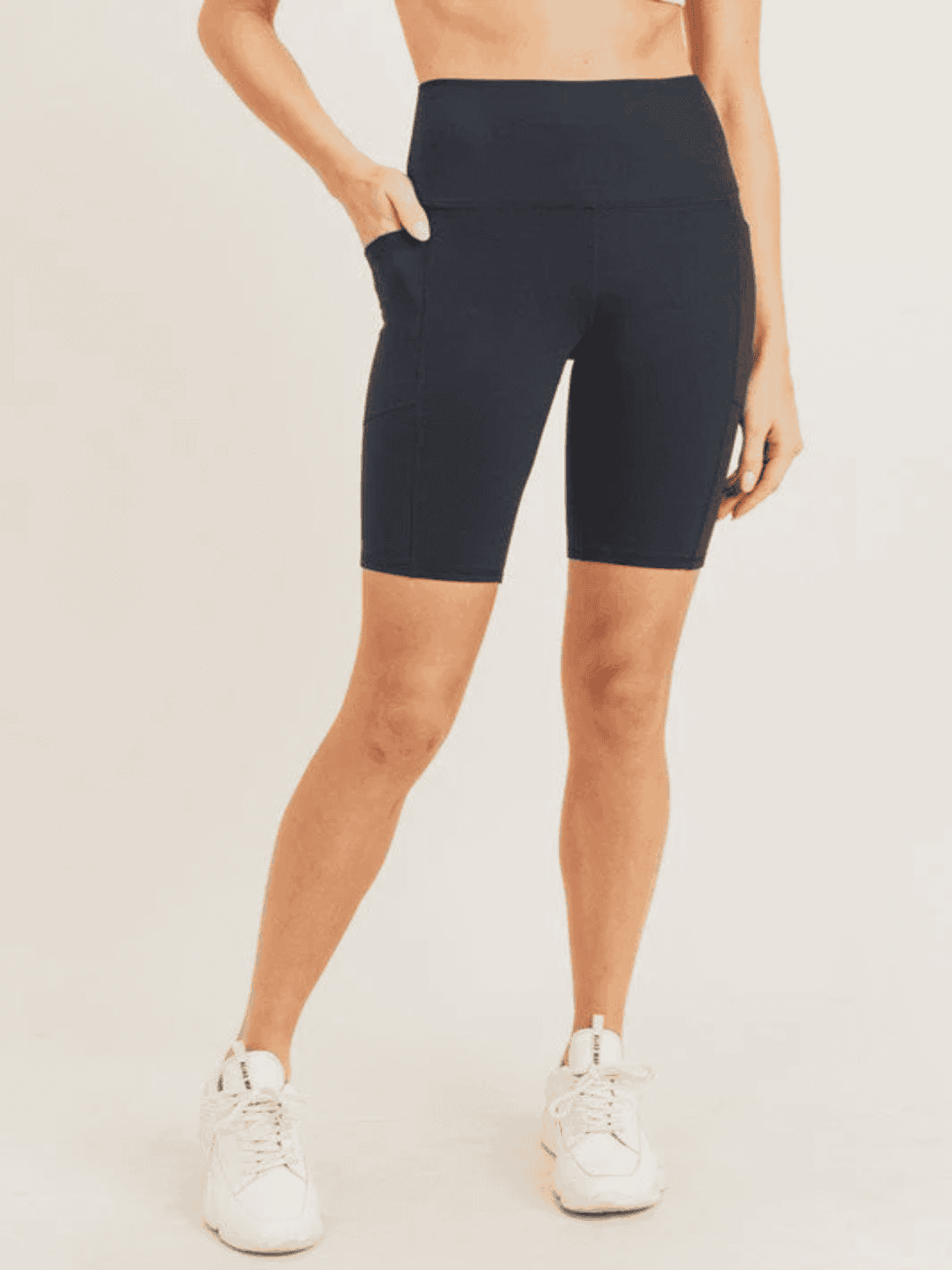 Tapered Band Essential Biker Shorts