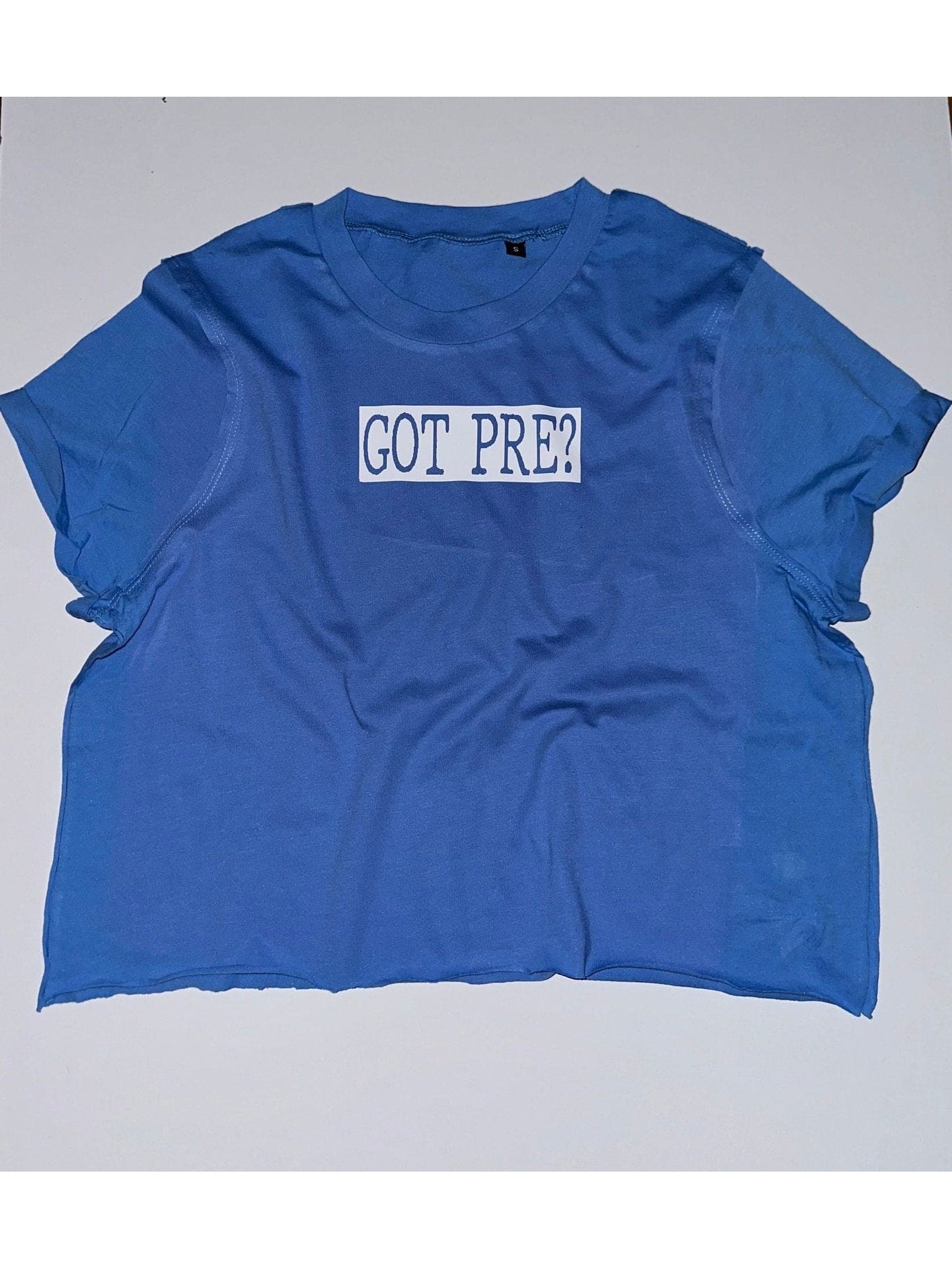 ”Got Pre?” Boxy Crop Top - BKFJNY