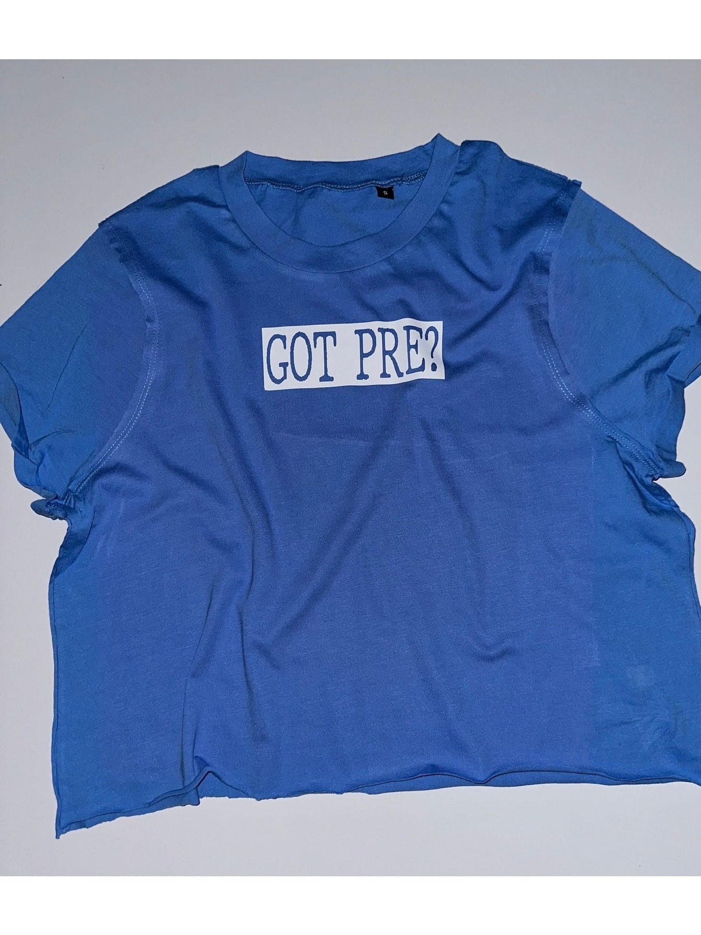 ”Got Pre?” Boxy Crop Top - BKFJNY
