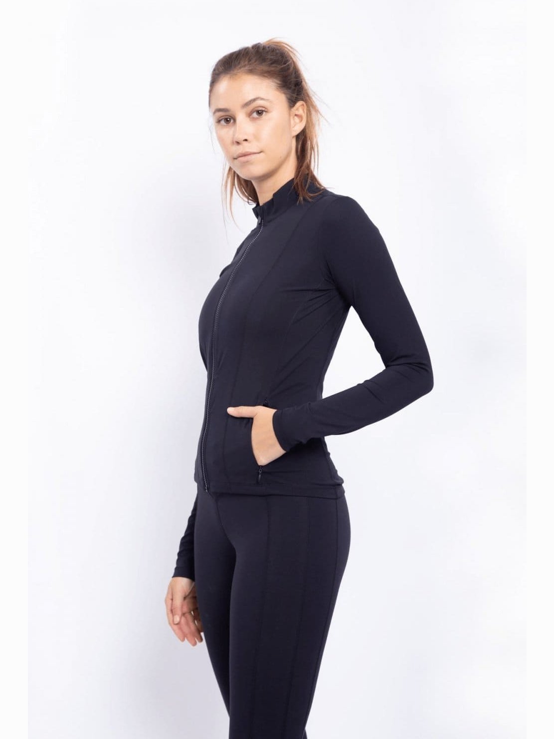 Active Slim Zip-Up Jacket - BKFJNY