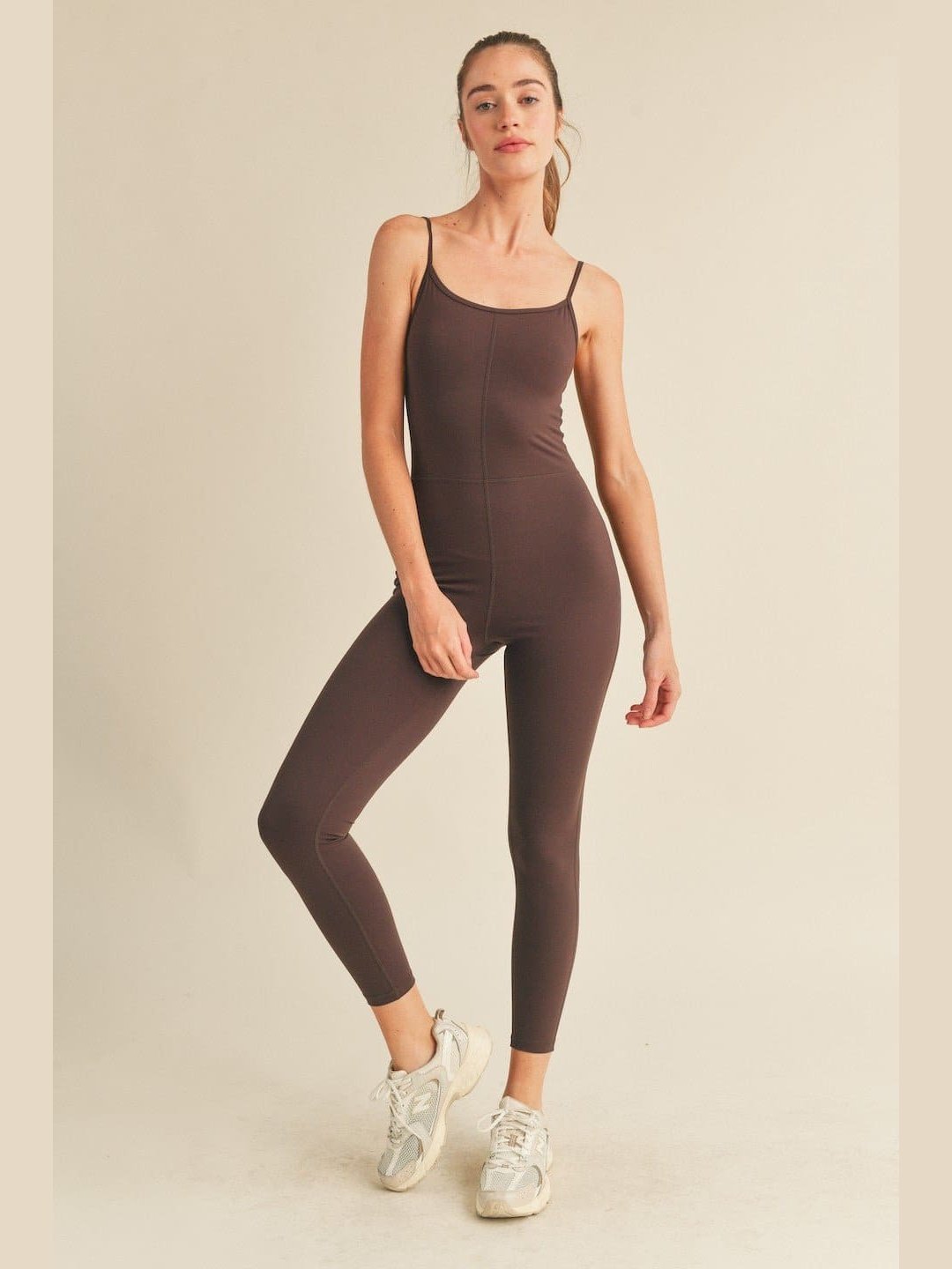 Body Hugging 7/8 Length Jumpsuit - BKFJNY
