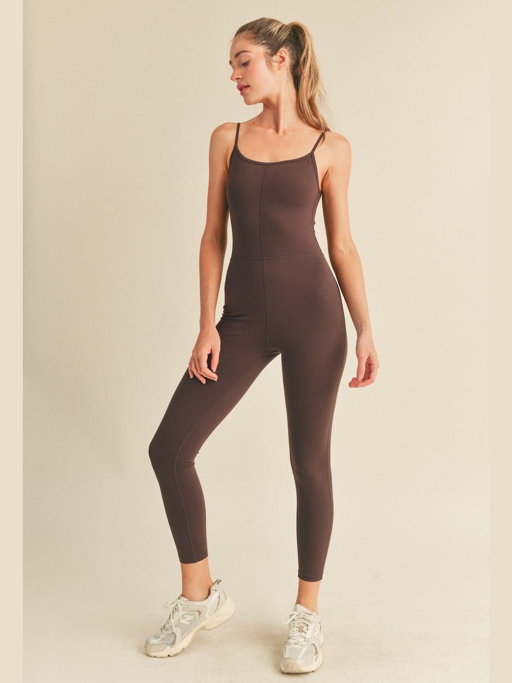 Body Hugging 7/8 Length Jumpsuit - BKFJNY