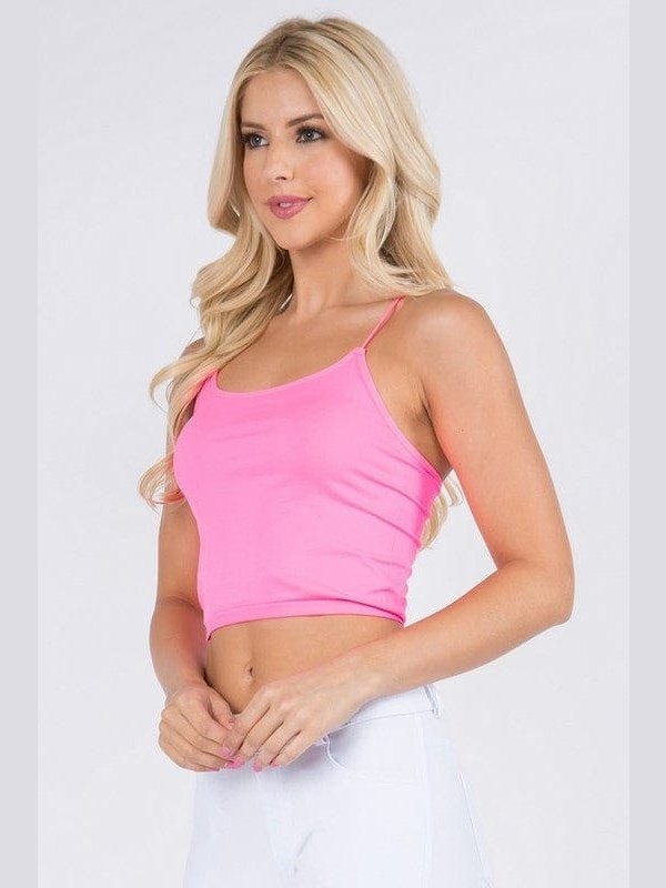 Lady's Seamless Crop Camisole - BKFJNY