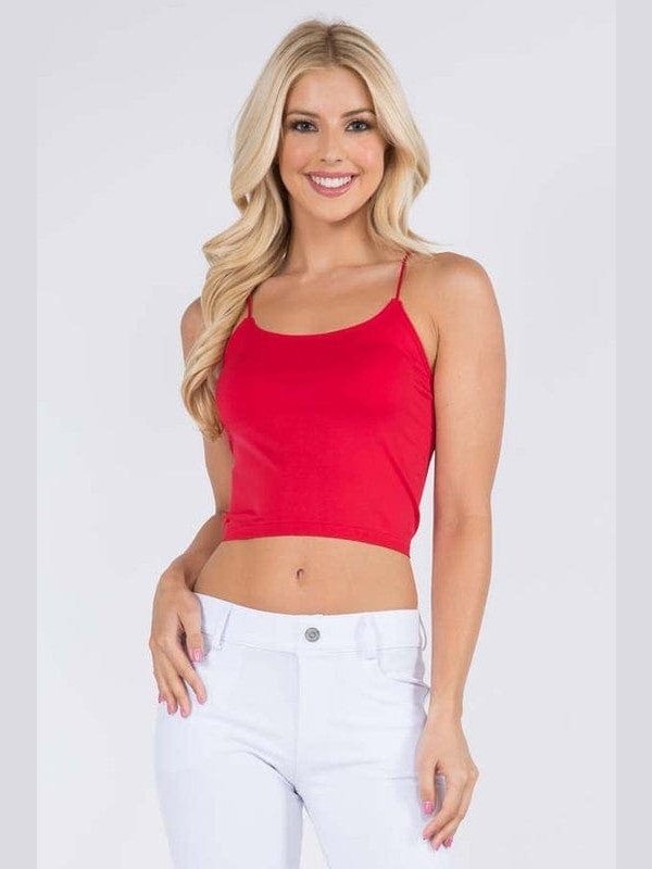 Lady's Seamless Crop Camisole - BKFJNY