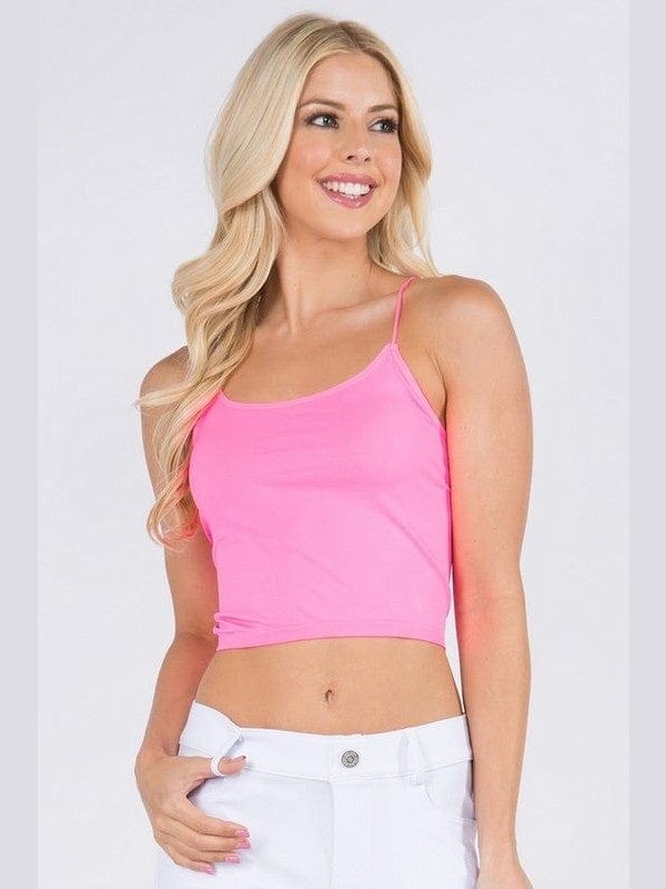 Lady's Seamless Crop Camisole - BKFJNY