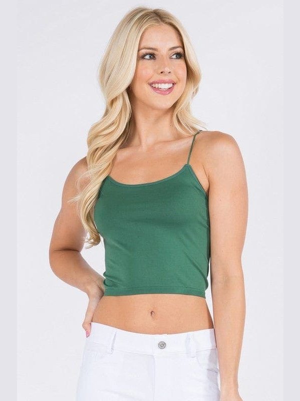 Lady's Seamless Crop Camisole - BKFJNY