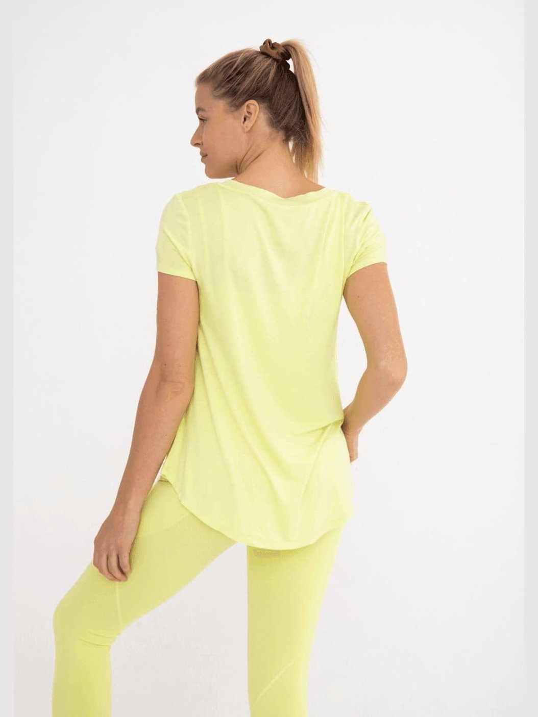 Longline Deep V-Neck T-Shirt w/Pocket - BKFJNY