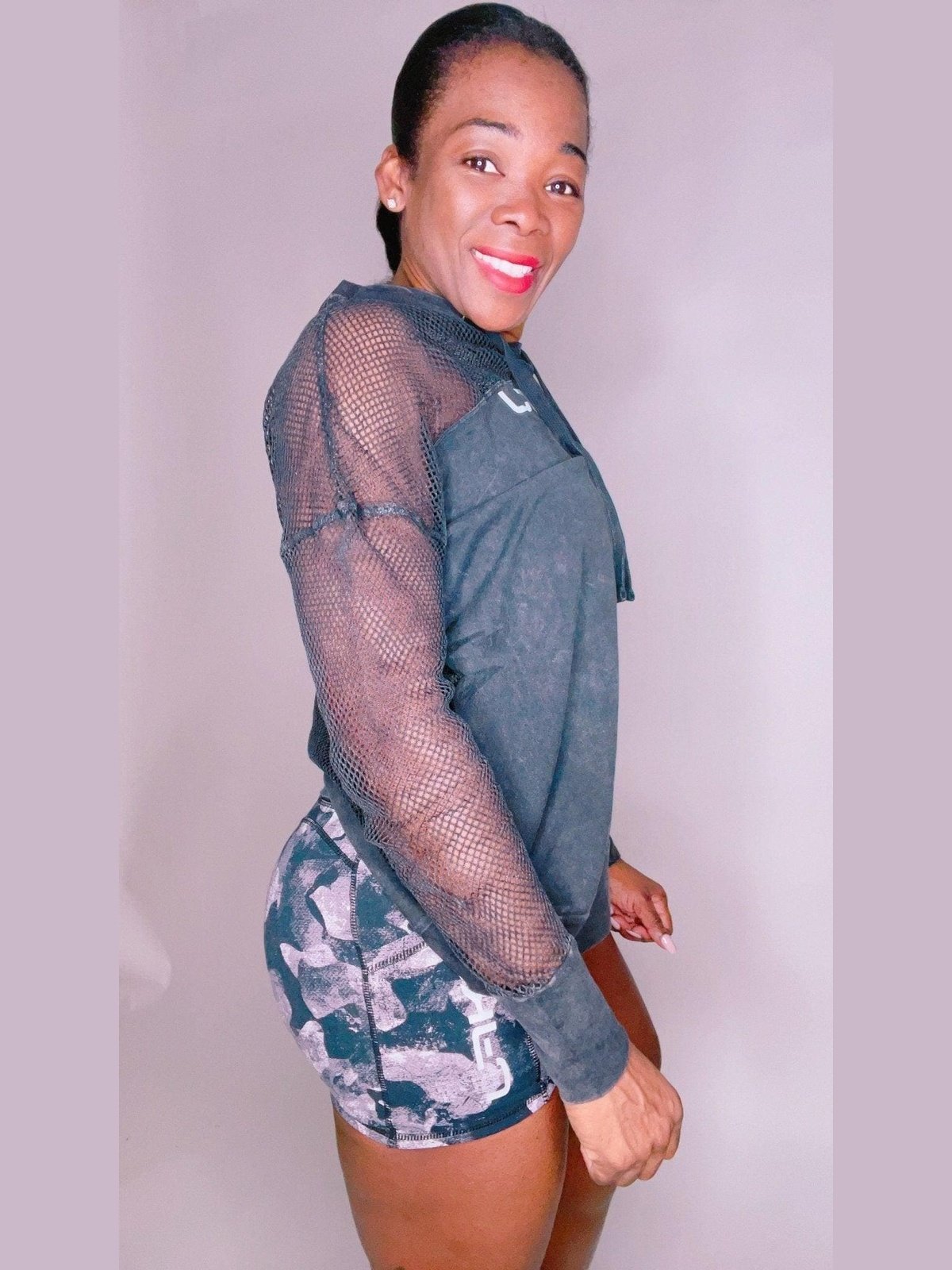 Longsleeve Fishnet Hoodie - BKFJNY