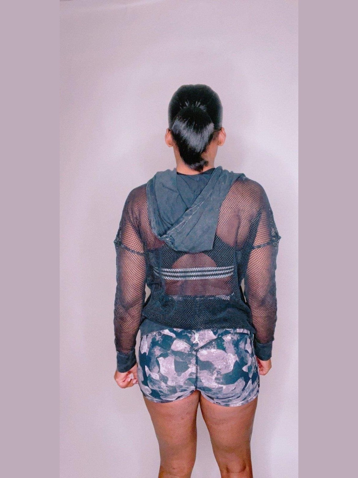 Longsleeve Fishnet Hoodie - BKFJNY