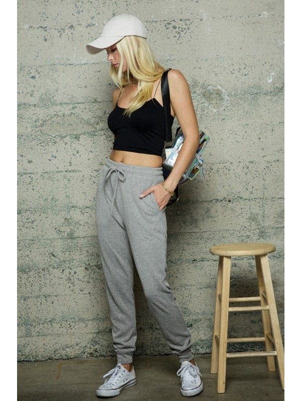 Soft Texture Knit Joggers sweatpants - BKFJNY