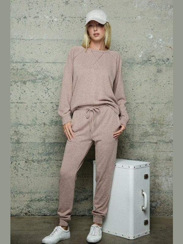 Soft Texture Knit Joggers sweatpants - BKFJNY