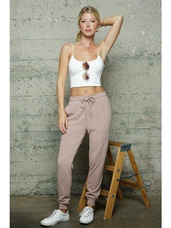 Soft Texture Knit Joggers sweatpants - BKFJNY