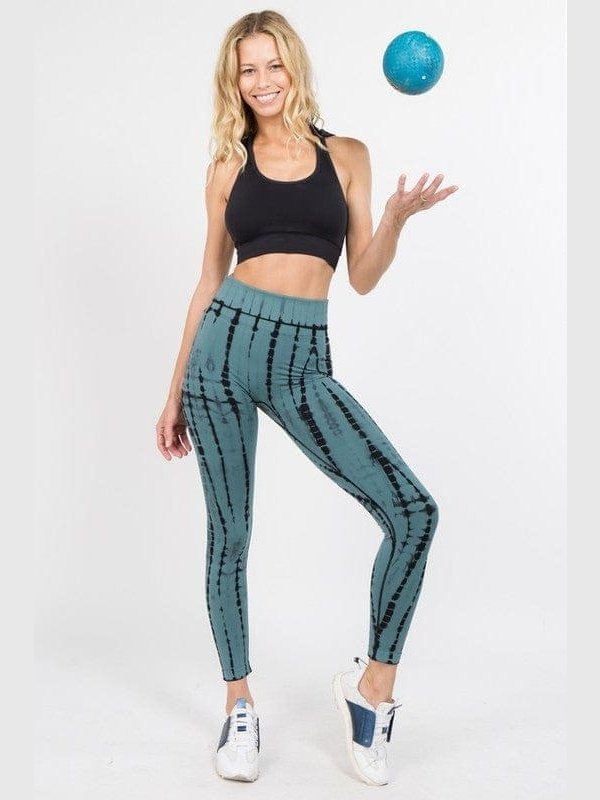 Tie-Dye Drip Women's Seamless Legging - BKFJNY