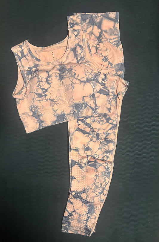 Mono B Tye Dye Proforated Legging Set