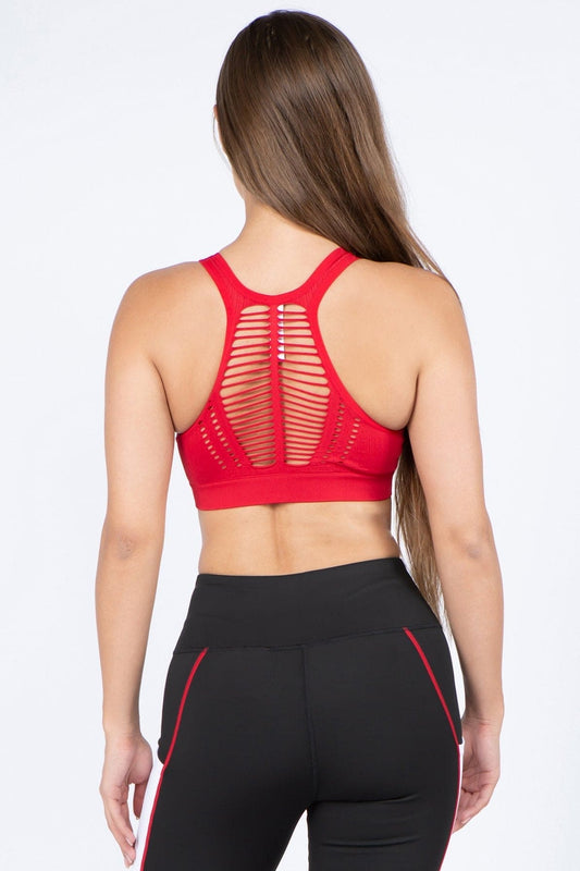 BKFJNY Macrame Detail Sports Bra
