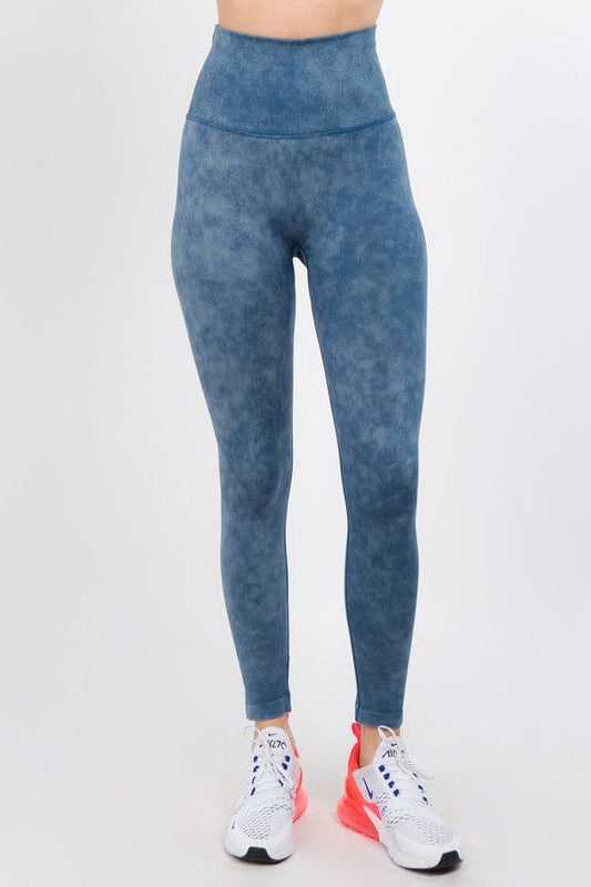 High Waist Acid Wash Leggings