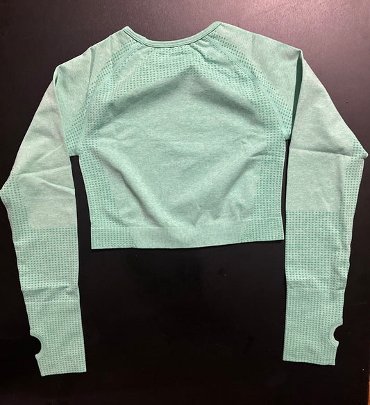 Gym Is Therapy Long Sleeve Cropped Top