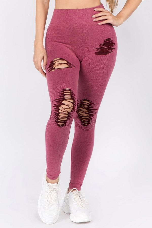 Distressed Vintage washed Leggings