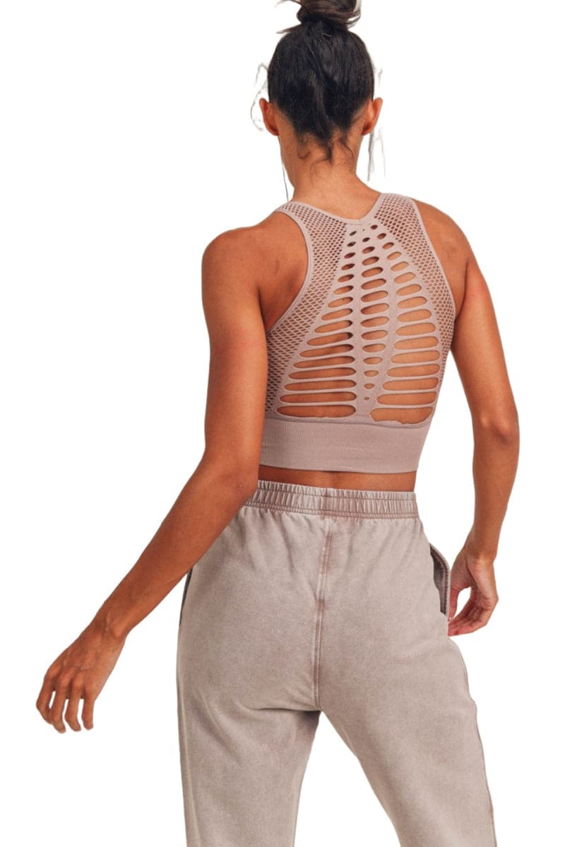 Laser Cut Seamless Sports Bra