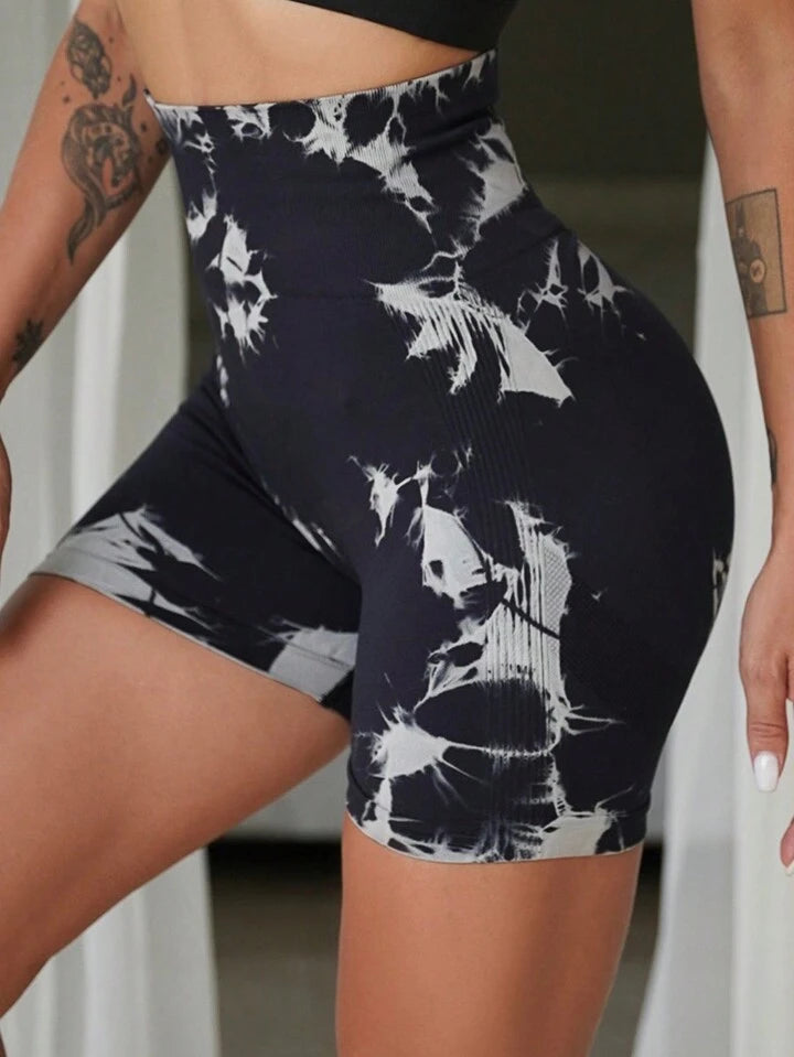 Tie Dye Scrunch Butt Shorts