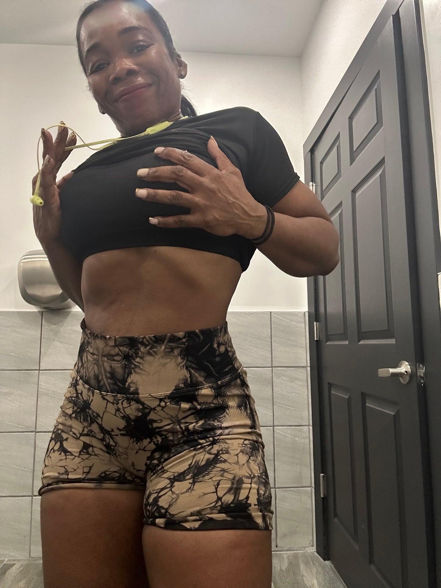 Tie Dye Scrunch Butt Shorts