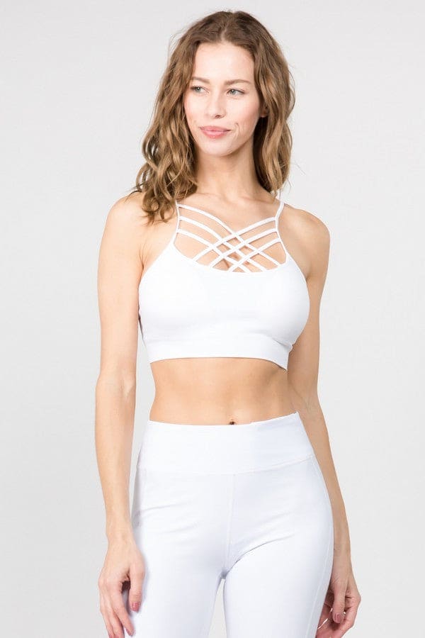 Caged Neck Sports Bra