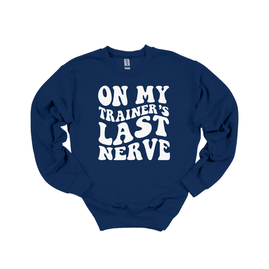 On My Trainer’s Last Nerve Sweatshirt