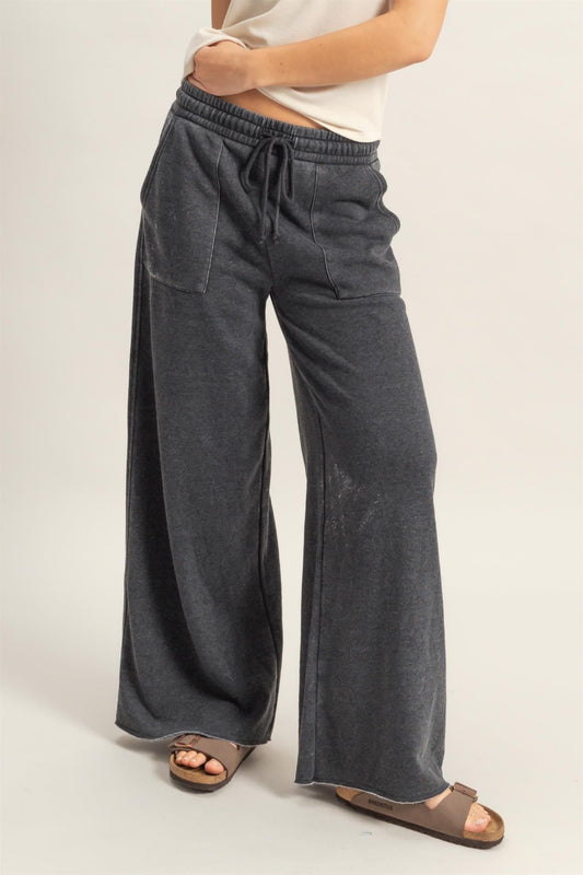 Wide Leg Drawstring Sweatpants
