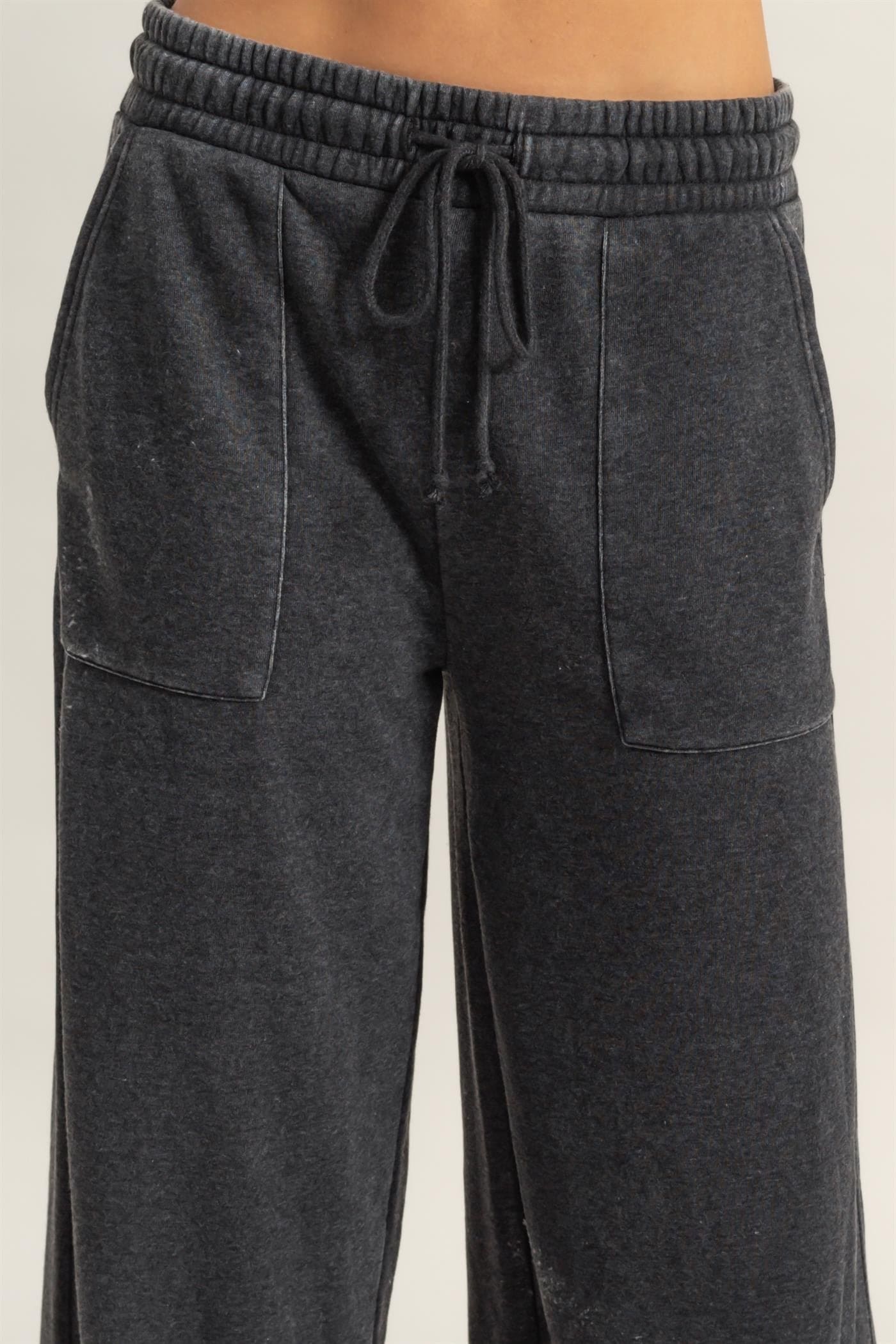 Wide Leg Drawstring Sweatpants