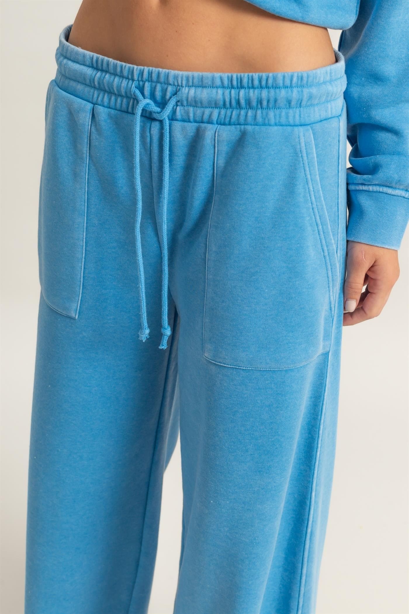 Wide Leg Drawstring Sweatpants