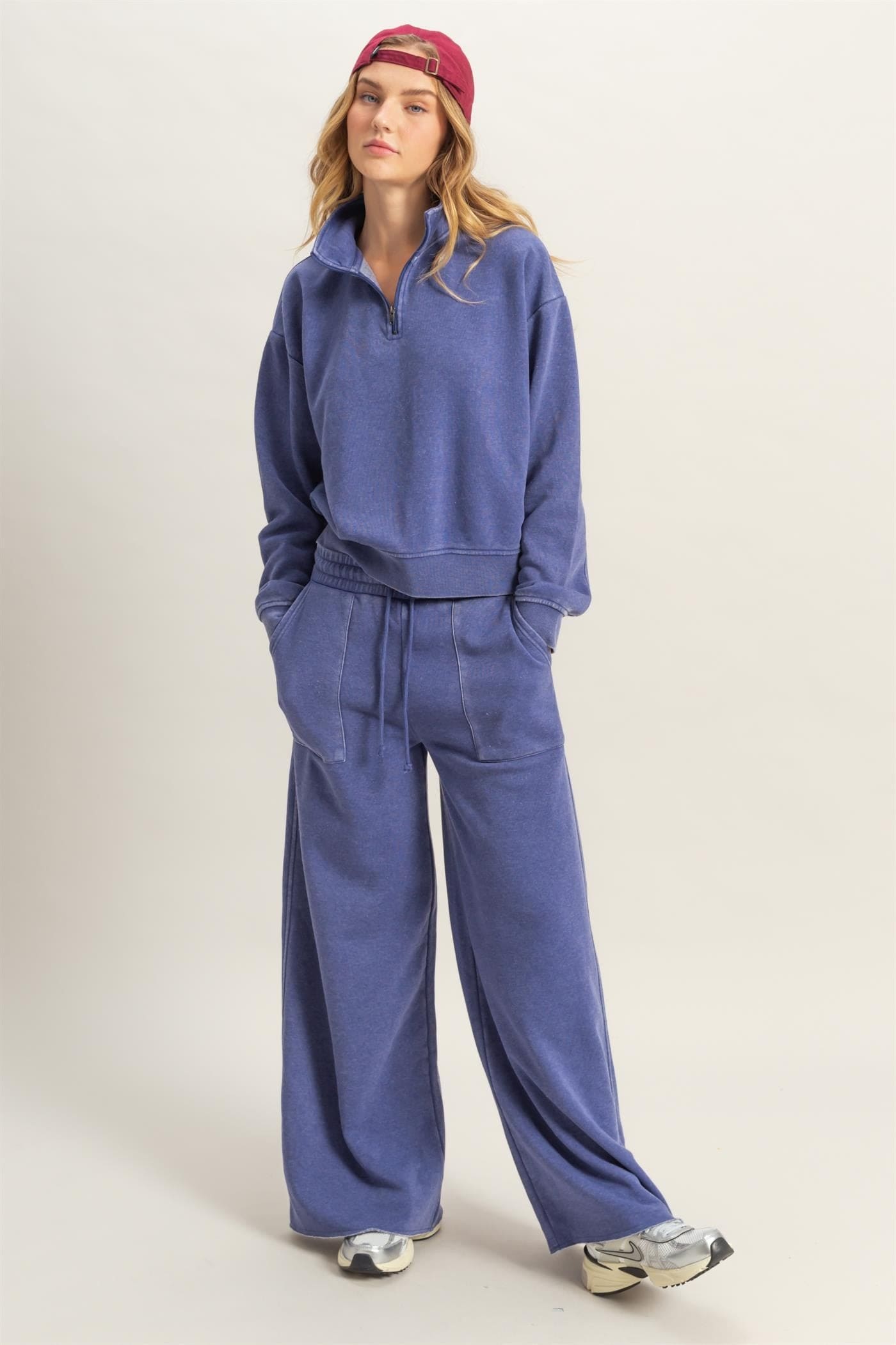 Wide Leg Drawstring Sweatpants