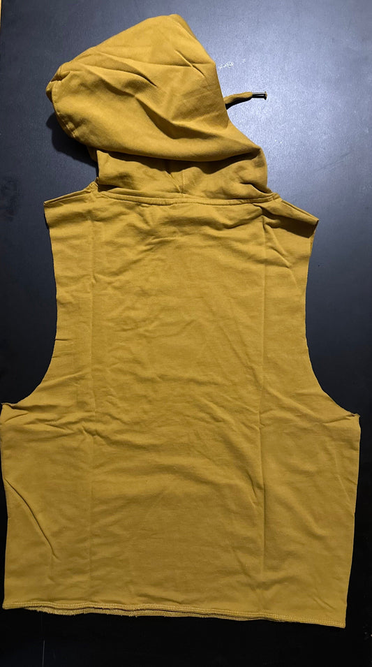 Mono B Mustard Sleeveless Hoodie
