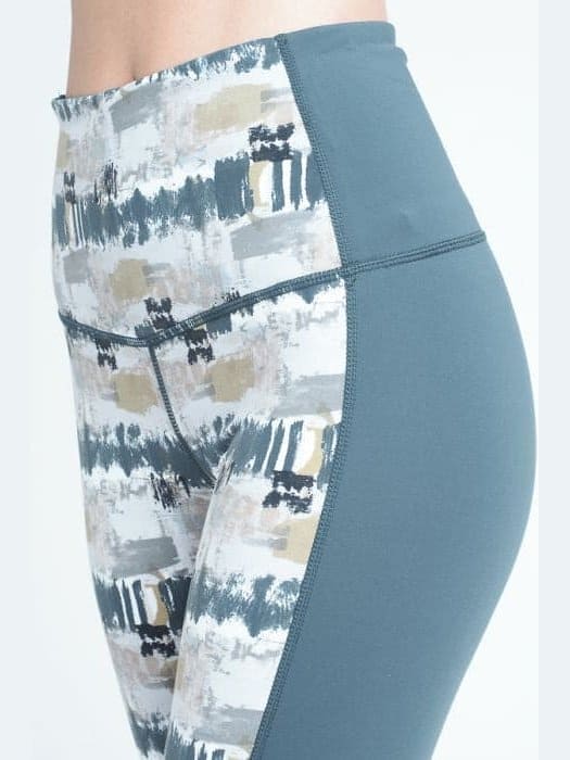 Abstract Oasis Print Leggings - BKFJNY