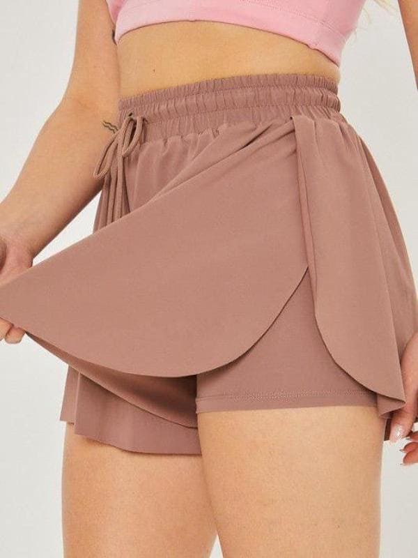 Activewear Two In One Drawstring Shorts - LEGDAY EVERYDAY