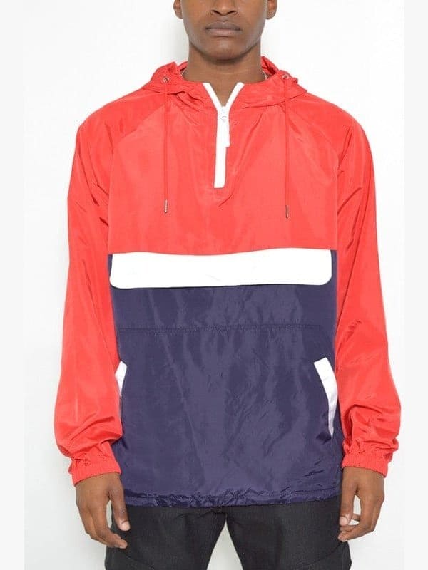 Color Block Anorak Jacket Windbreaker - LEGDAY EVERYDAY