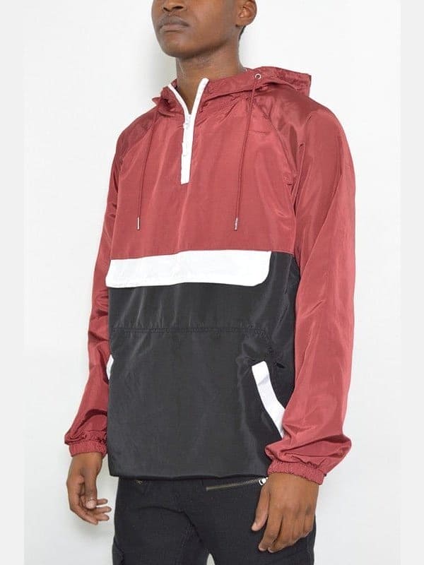 Color Block Anorak Jacket Windbreaker - LEGDAY EVERYDAY
