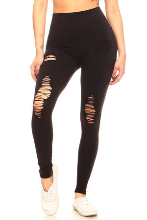 Distressed Vintage washed Leggings - LEGDAY EVERYDAY