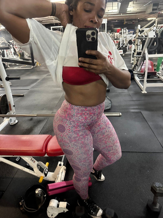 Graphic High Waist Leggings - BKFJNY