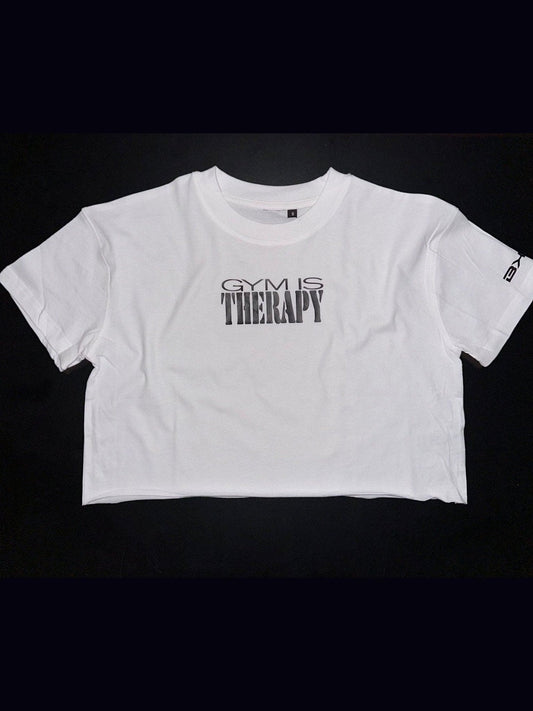 Gym Is Therapy Cropped Top - BKFJNY