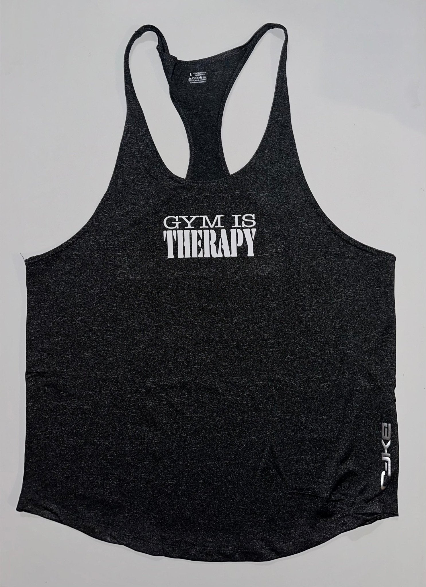 Gym Is Therapy Stringer Tank - LEGDAY EVERYDAY