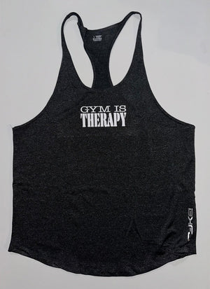 Gym Is Therapy Stringer Tank - LEGDAY EVERYDAY