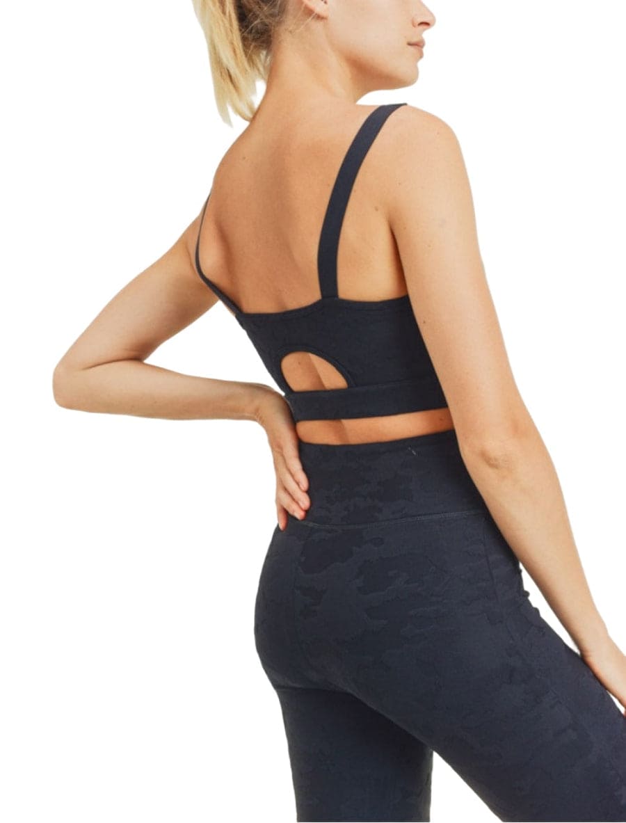 Mono B Camo Jacquard TACTEL® Sports Bra - LEGDAY EVERYDAY