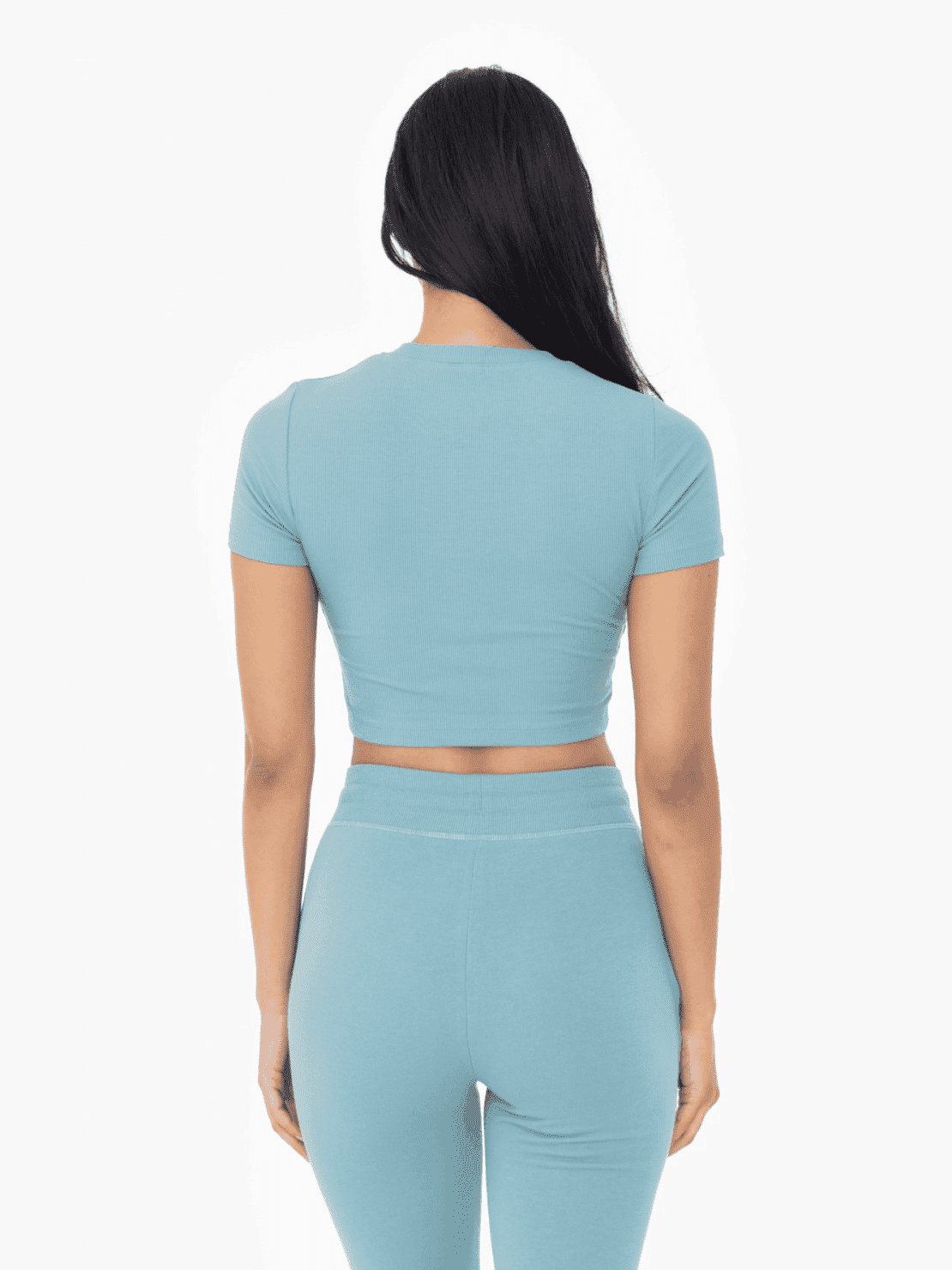 Mono B Micro - Ribbed Cropped Baby Tee - LEGDAY EVERYDAY