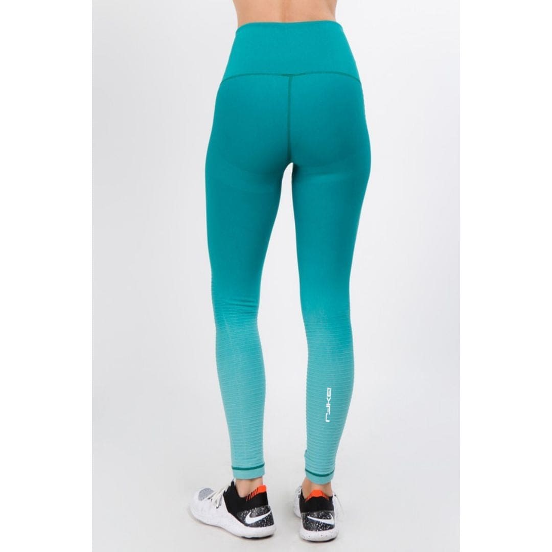 Ombre Moto Ridge Compression Leggings - BKFJNY