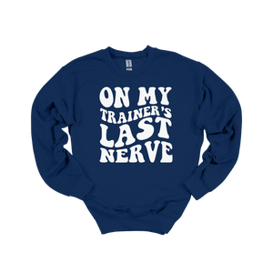 On My Trainer’s Last Nerve Sweatshirt - LEGDAY EVERYDAY
